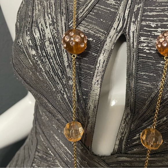 💖 Kate Spade Vintage Long Layering Necklace w/Rhinestone Baubles - Picture 2 of 4